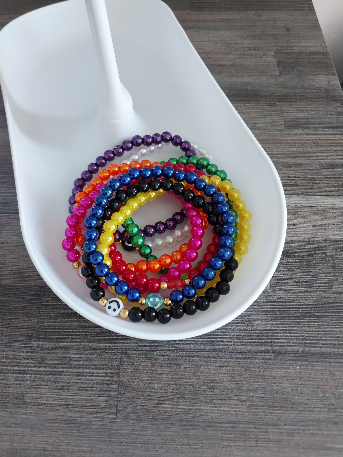 Orange Smiley bracelet