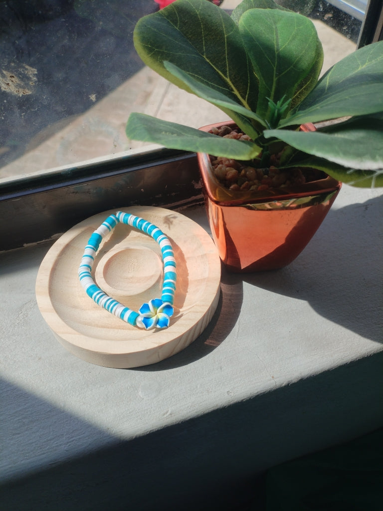 Blue Hibiscus Bracelet