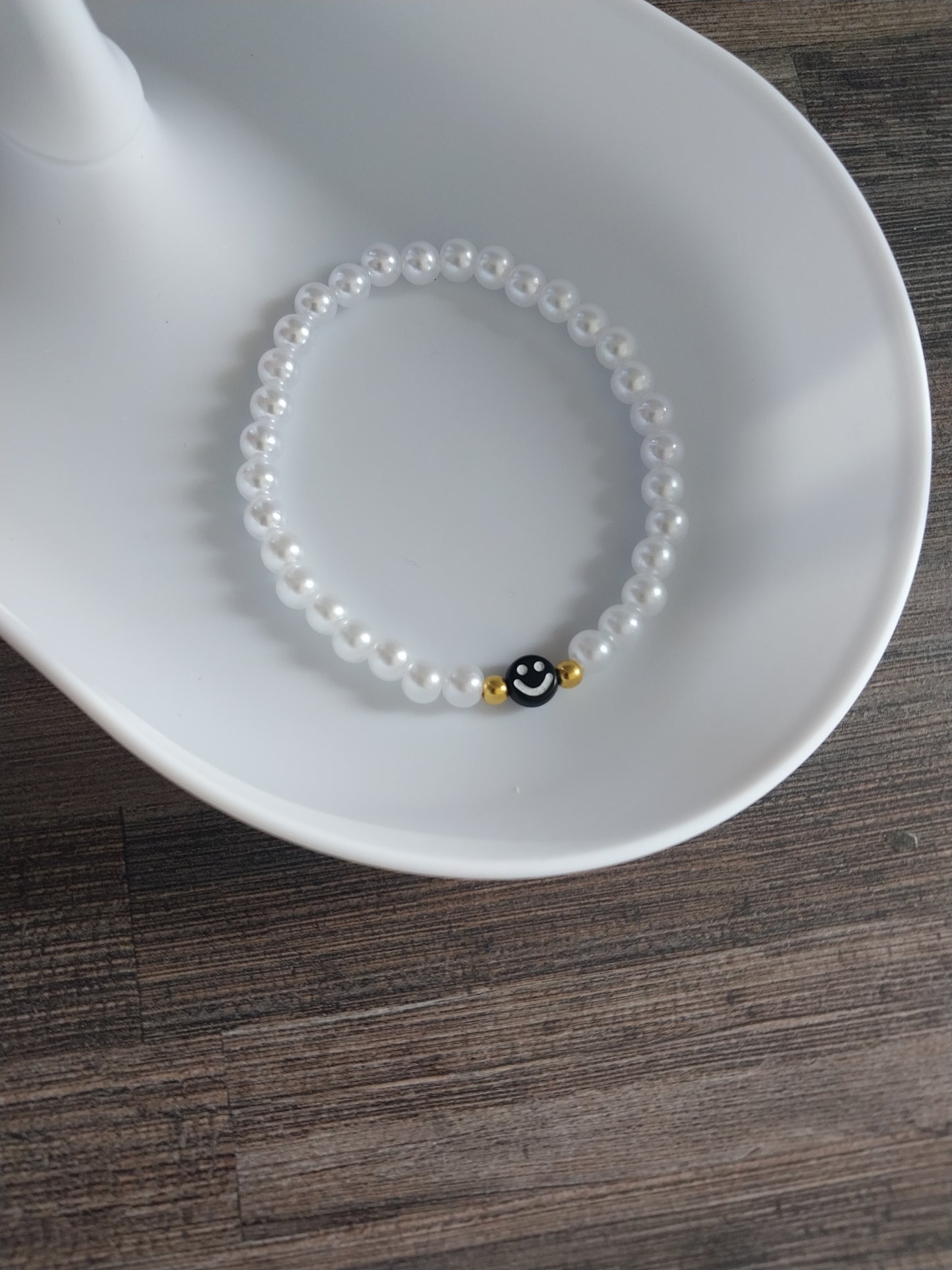 Black Smiley Bracelet