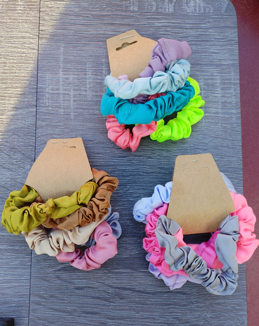 Small scrunchies set of 5