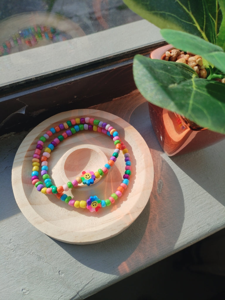 Rainbow Flowers Bracelet