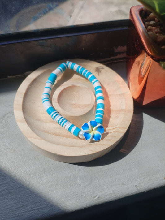 Blue Hibiscus Bracelet